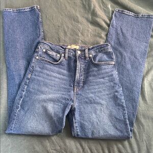 Classic High-Waist Blue Denim Jeans